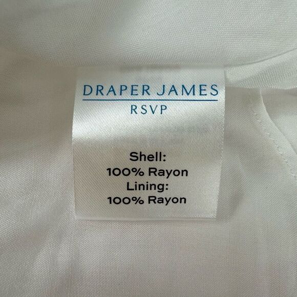 Draper James RSVP Floral Ruffle Wrap Dress Pink White Size Medium - Picture 7 of 9